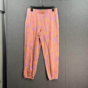 Candae Cameron Bure The Malibu Lounge Regular Printed Jogger Pink Palm, Small